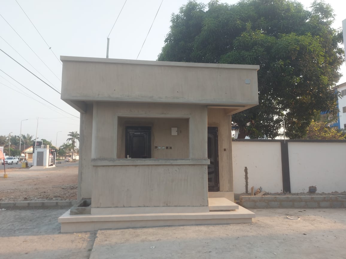 Small building front elevation — masonry and construction work by Mr. Aziz Adbul