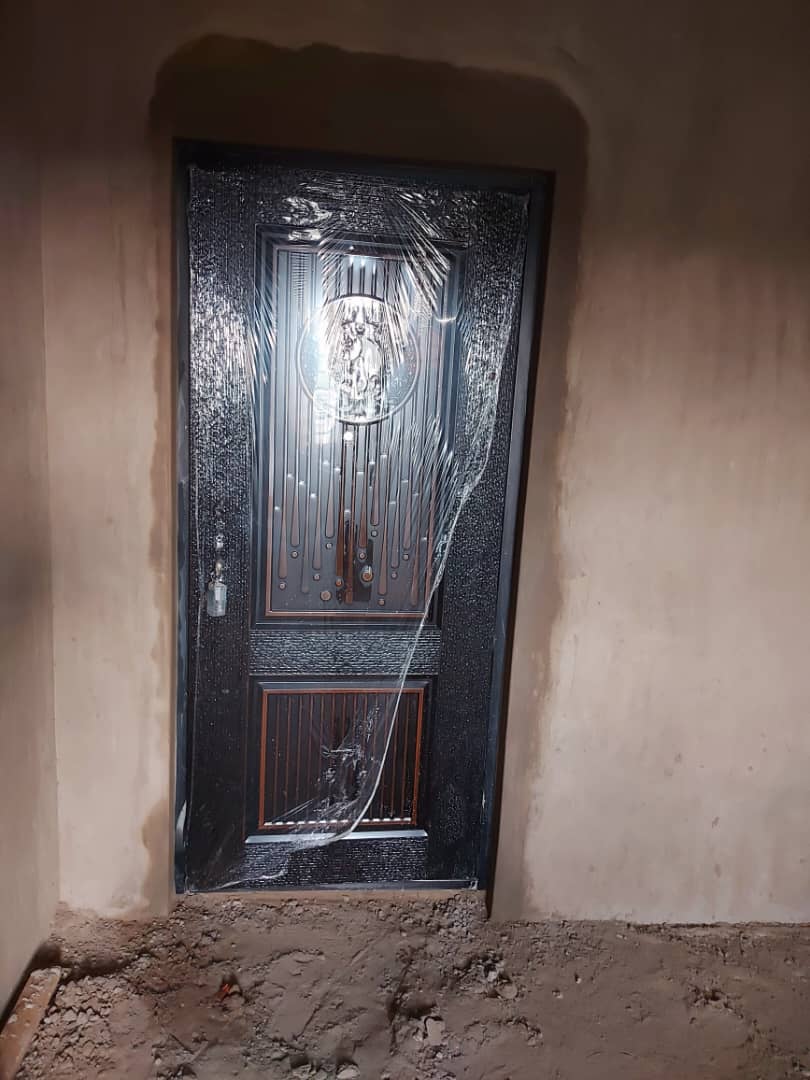 Doorway with plastered surround — masonry and construction work by Mr. Aziz Adbul