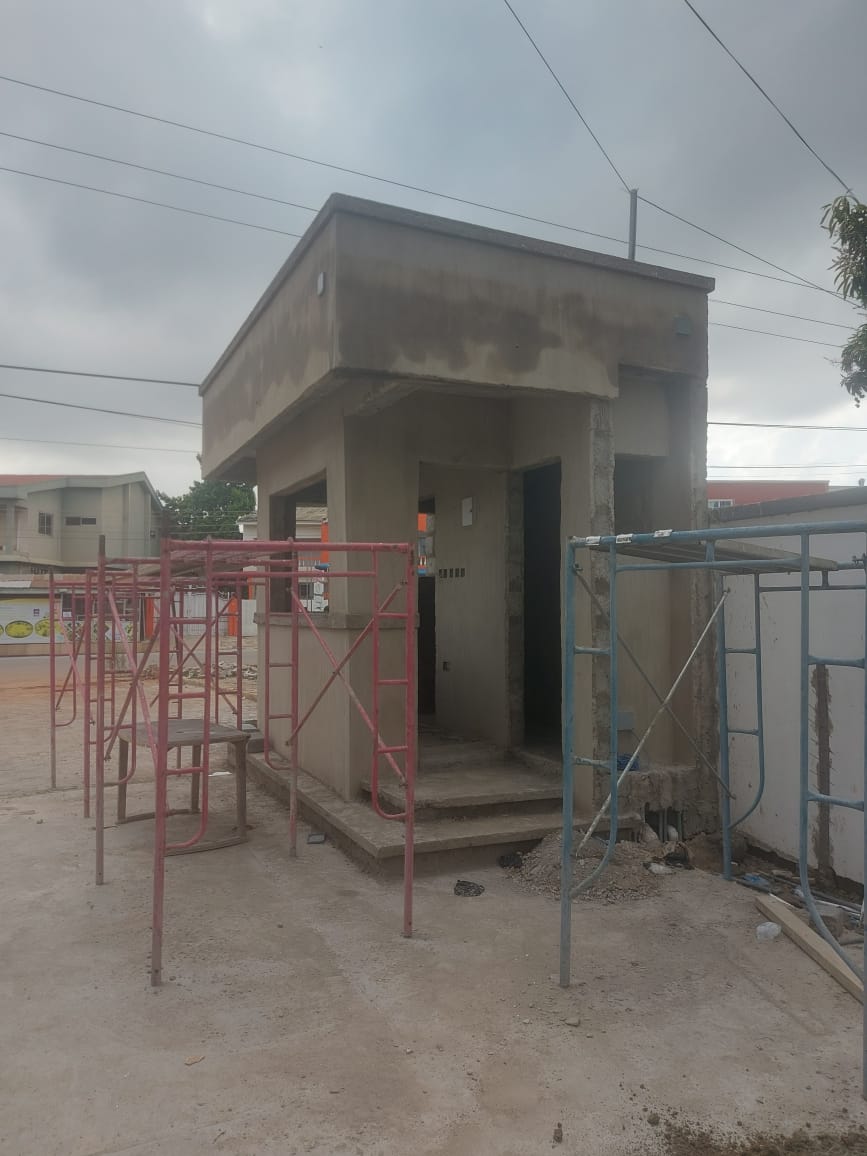 Plastering work with scaffolding — masonry and construction work by Mr. Aziz Adbul